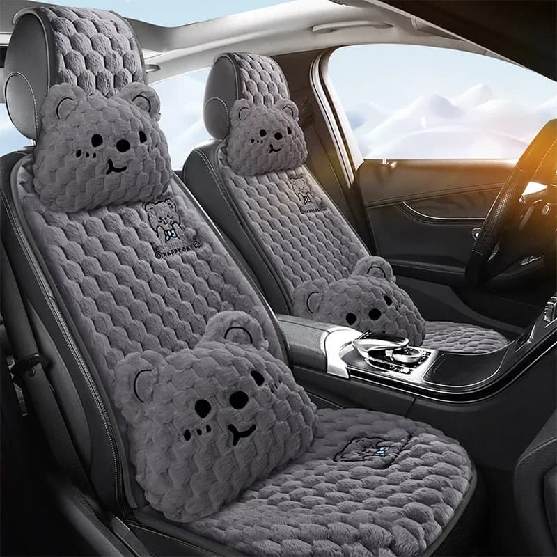 Universal Car Seat Bearing Velvet Covers Hot Bearing Comfortable Car Accessories Kawaiii Interior Neck Bearing Car Poggia