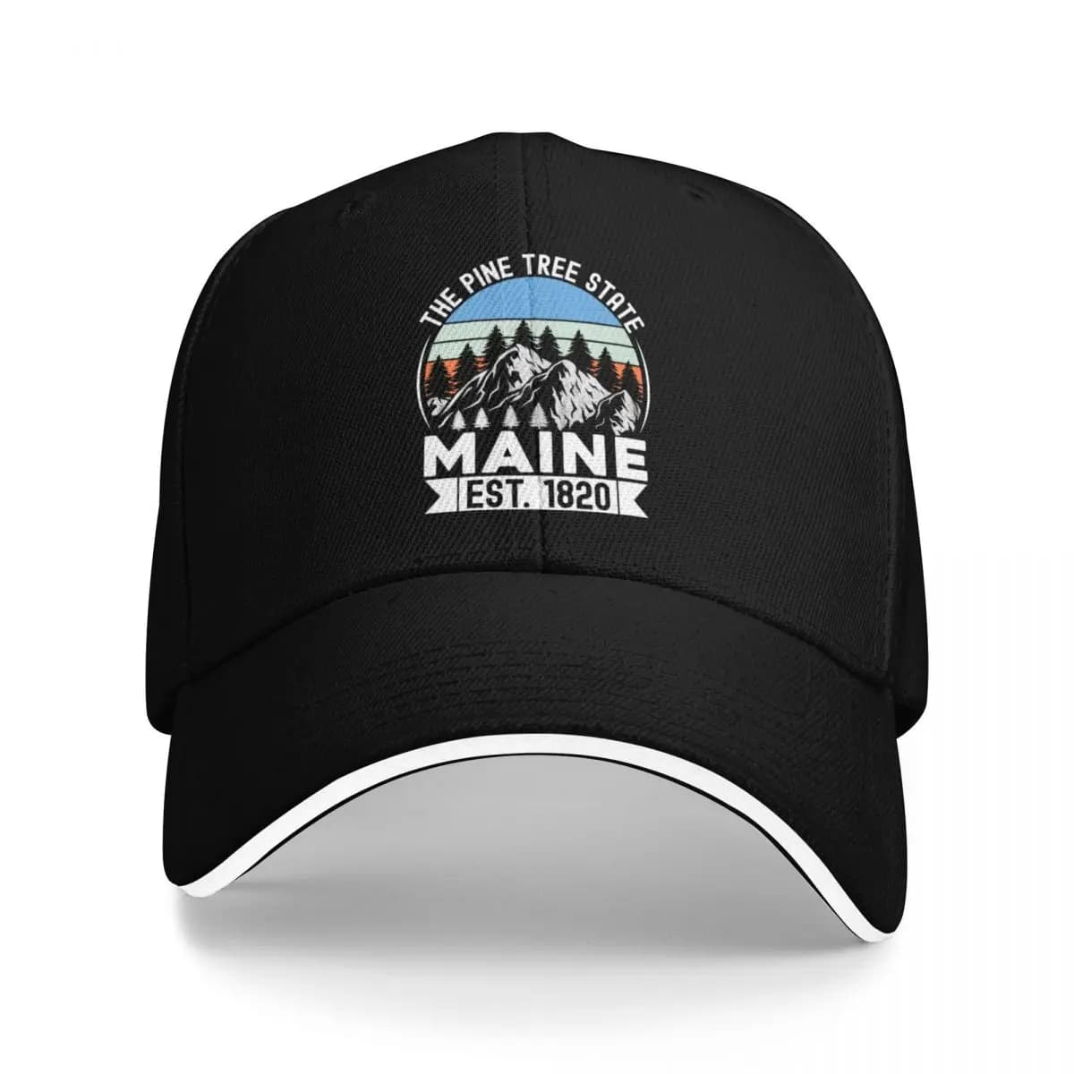 Maine L'Est stato dell'albero di pino. Berretto da baseball con maglietta 1820 | -F- | berretto tattico cappello da sole da uomo berretti da donna
