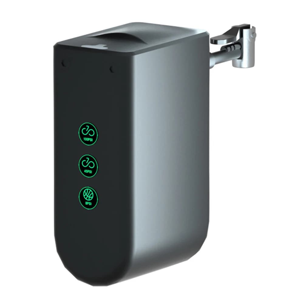 Pompa d'aria per bici portatile leggera Gonfiatore wireless intelligente per pneumatici per biciclette Pompa di ricarica rapida con indicatori LED