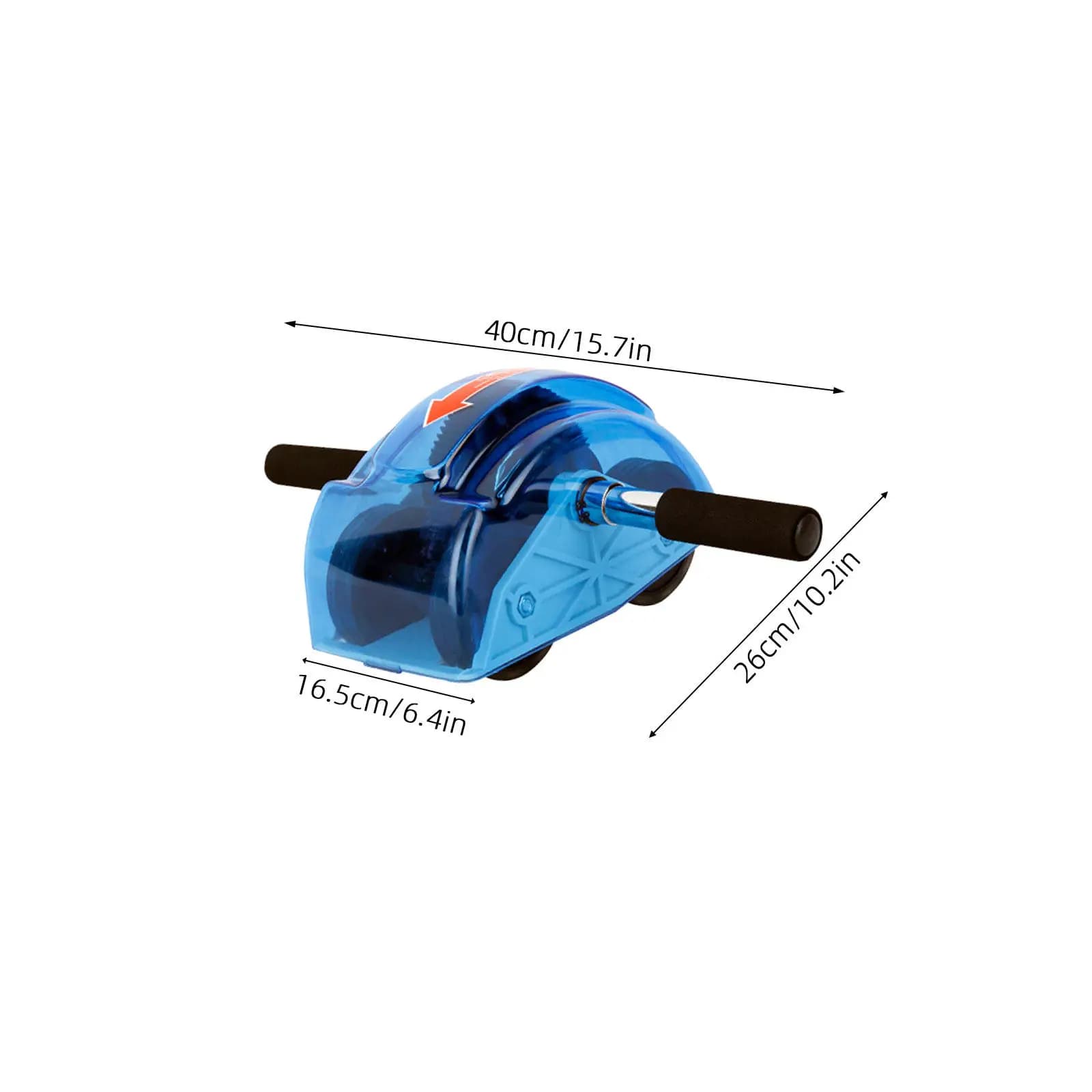 Ab Roller Sports Wheel Four-Wheeled Abdominal Muscle Wheel Roller For Core Strength Fitness Training Equipment Blue