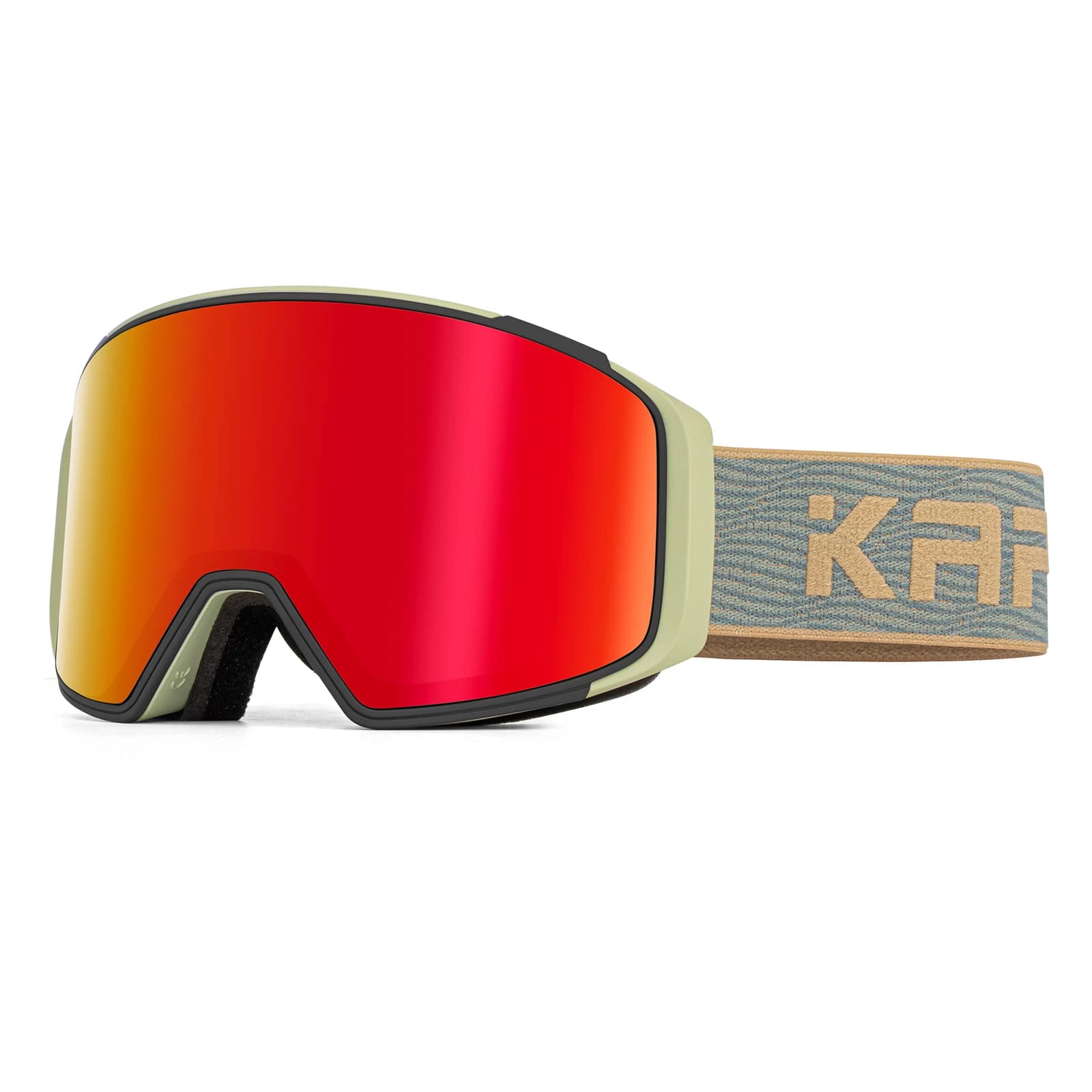 KAPVOE Attrazione magnetica Protezione lenti Sci Snowboard Cinturino antiscivolo Occhiali da neve Sport all'aria aperta Occhiali da sci fotocromatici