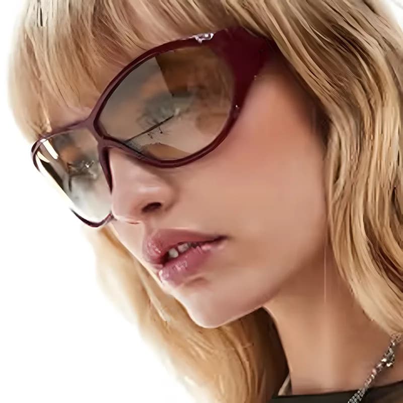 Fashion Punk Glasses Y2k Luxury Brand Sunglasses Women Wraped Sunglasses 2000'S Shades Eyewear UV400 Women's Eyewear