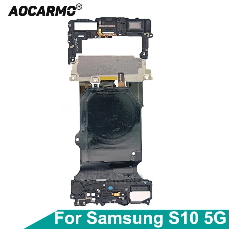 Aocarmo per Samsung Galaxy S10 5G Modulo di ricarica wireless NFC + Copertura scheda madre antenna segnale WIFI + Altoparlante 3in1