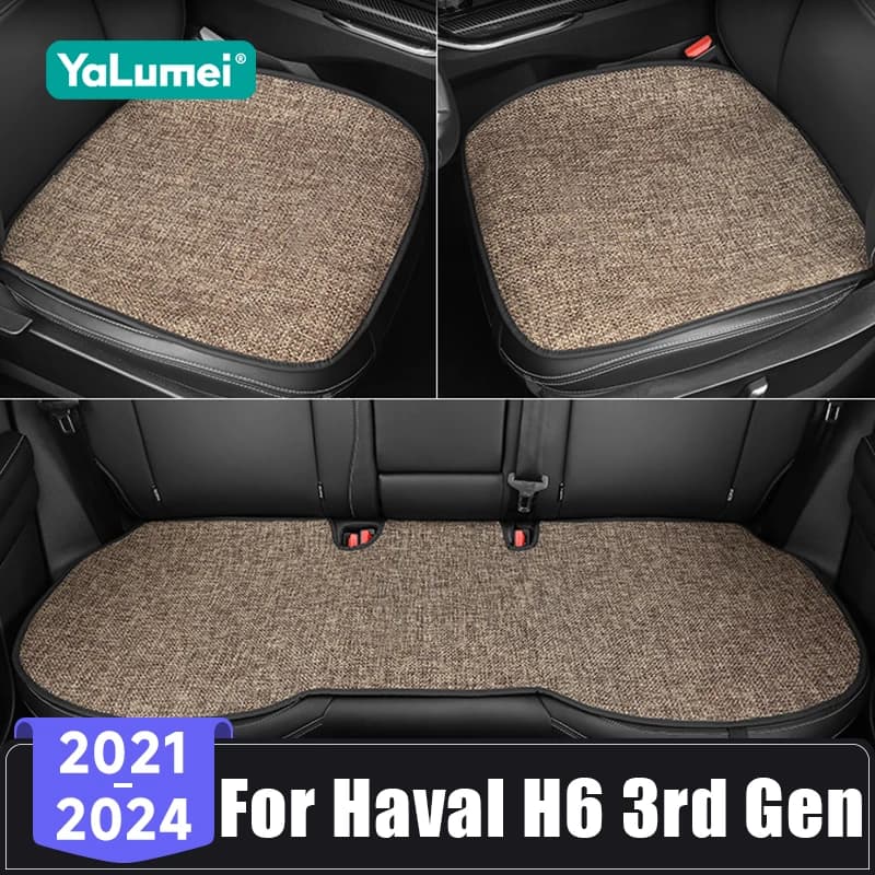 For Haval H6 3rd Gen GT DHT-PHEV 2021 2022 2023 2024 Car Seat Pad Cover Front Rear Back Cushion Breathable Protector Accessories