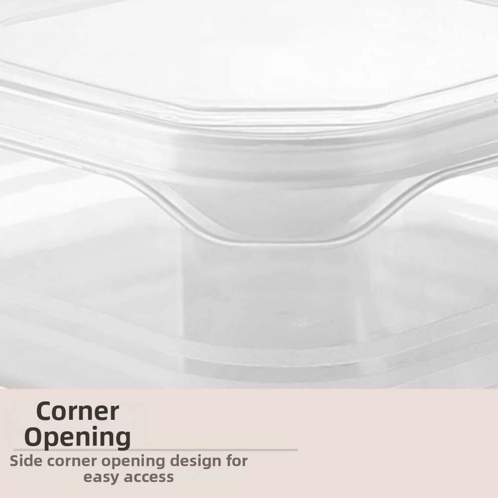 Plastic Food Storage Box Refrigerator Safe with Lid Food Storage Container Leakproof Fresh Keeping Freezer Sealed Box
