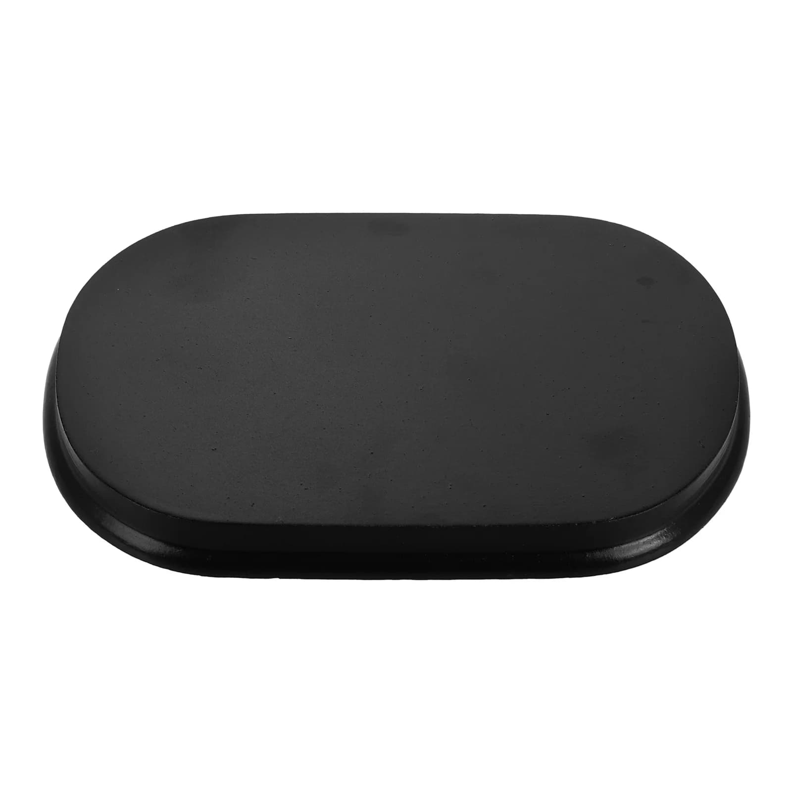 Base ovale in legno per mini espositore per action figure Base di supporto per figure in miniatura artigianale lucidata a mano per la casa