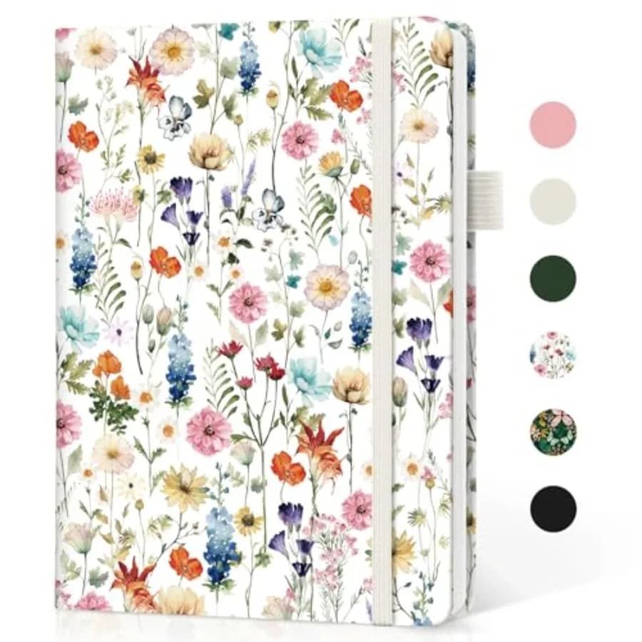 Lined Journal Notebook for Women and Men, Hardcover Leather Journal for writing, A5 College Ruled Notebook for Work and Note Ta
