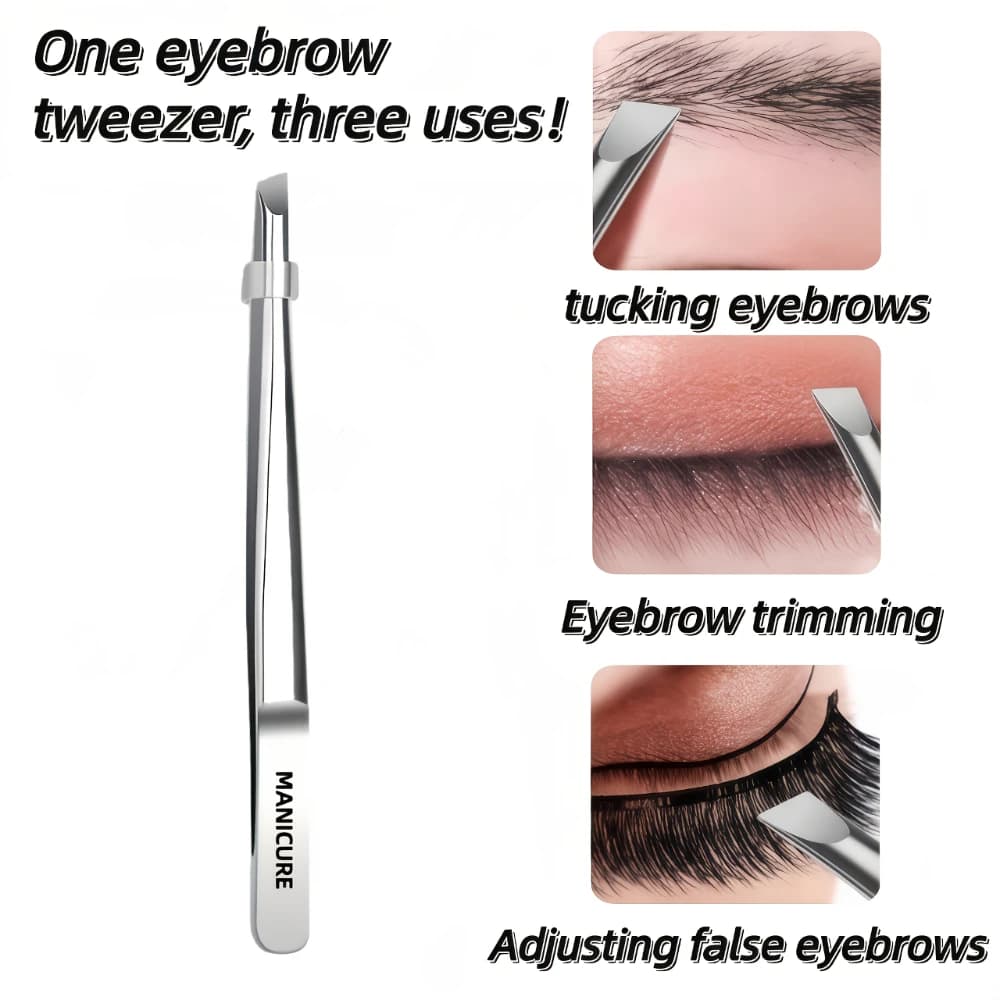 Stainless Steel Precision Grips - Multifunctional tool for eyebrow and beard care