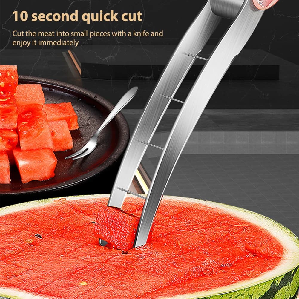 Watermelon cube cutter 304 Stainless steel Fruit knives for safe watermelon Cutting tool for watermelon Kitchen gadgets Useful tool