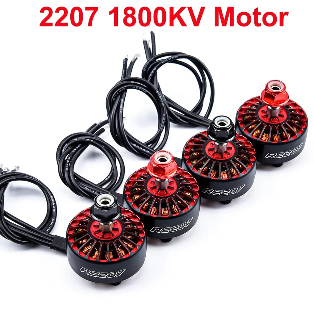 4PCS 2207 1800KV 3-6S Brushless Motor CW CCW For FPV RACER Quadcopter RC Racing drone Aereo Multicopter