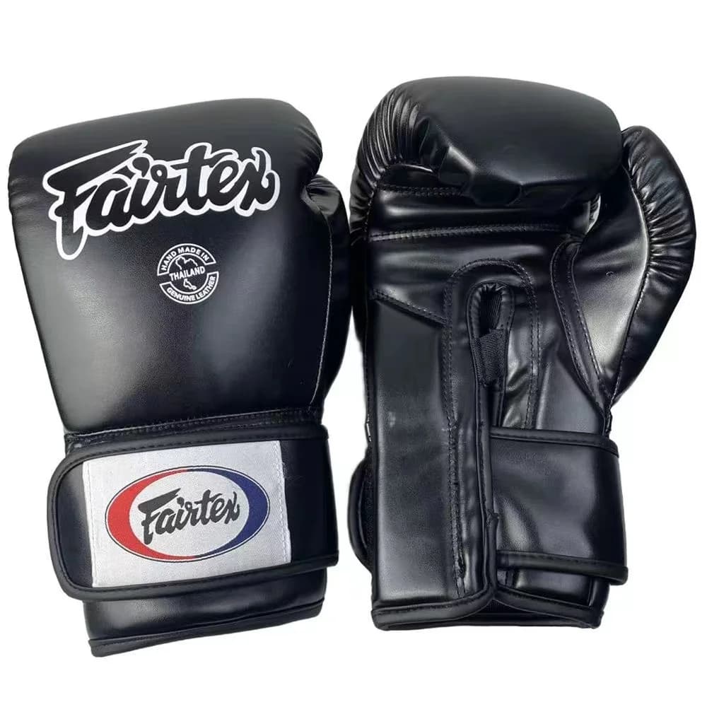 Guantoni da Boxe Professionali in Pelle PU Traspirante con Assorbimento degli Urti per Uomo, Supporto Superiore per il Polso, per Allenamento Sanda MMA Muay Thai