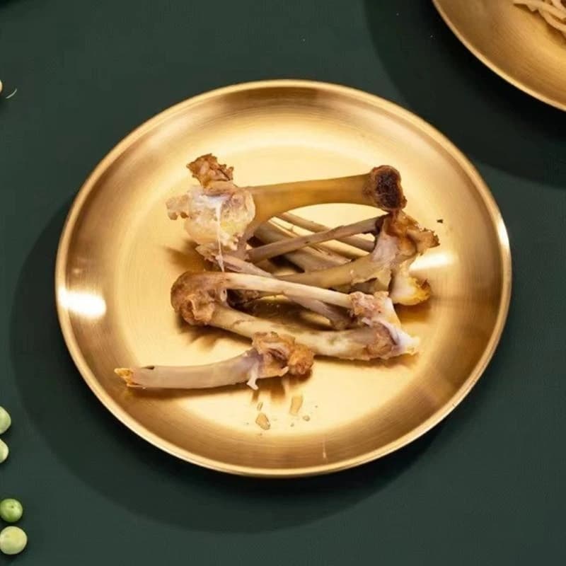 Tavolo da pranzo a sputa tavolo da pranzo immondizia frutta secca piastra domestiche per