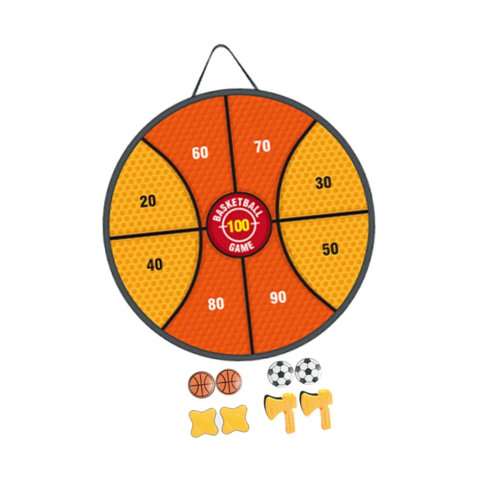 Gioco Portatile di Lancio dell'Ascia per Bambini, Tavola da 60cm in Tessuto, Divertimento per Interni ed Esterni per Ragazzi e Ragazze