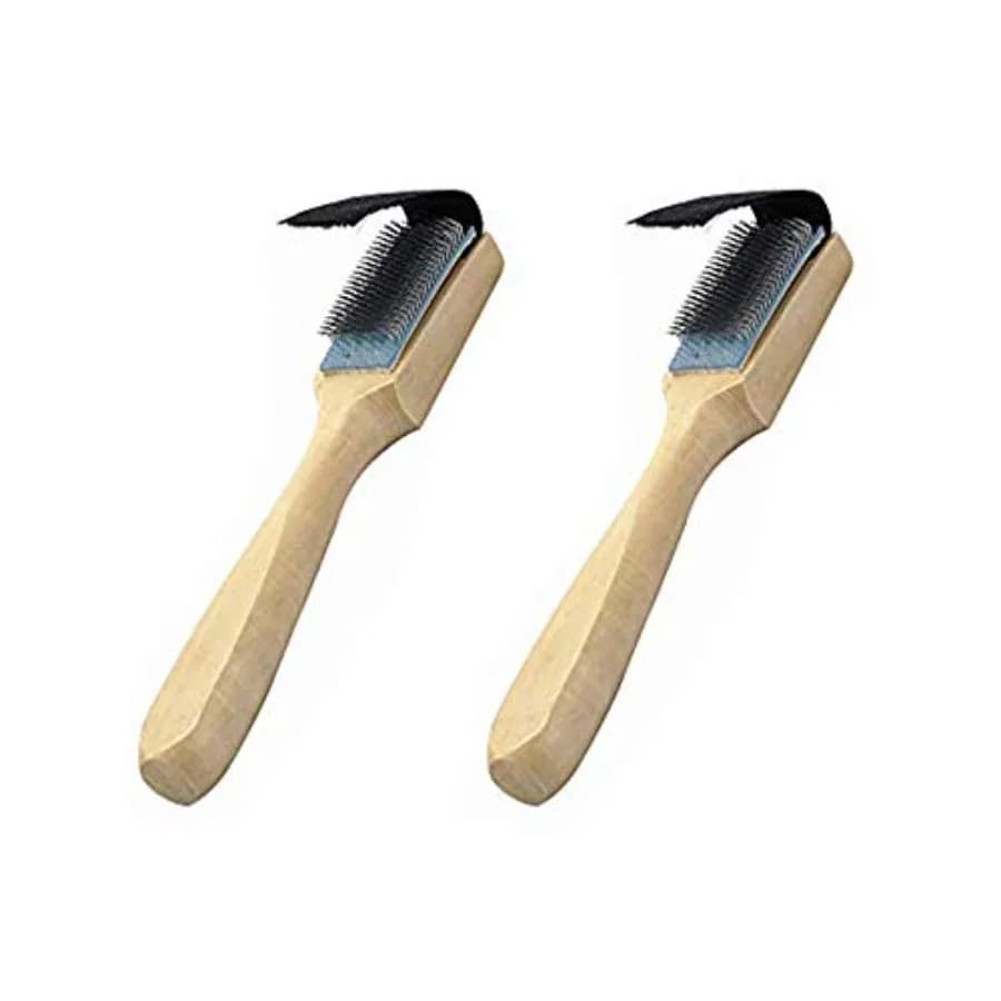 BinaryABC Dance Shoes Brush, Shoes Cleaner Brush, Suede Sole Wire Shoes Wood Cleaning Brush Cleaners 2Pcs