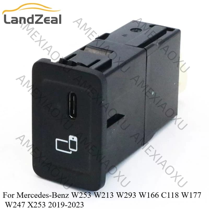 Modulo porta di ricarica USB per auto A2478209000, Hub Multimediale TYPE-C per Mercedes-Benz W253 W213 W293 W166 C118 W177 W247 X253