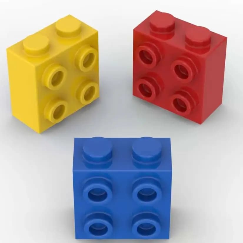 MOC 10PCS Modificato 22885 1x2x1 2/3 Building Blocks Kit Con Borchie Su Laterali Mattoni Idea Educativa Giocattolo Per Bambini Compleanno Regalo Del Capretto