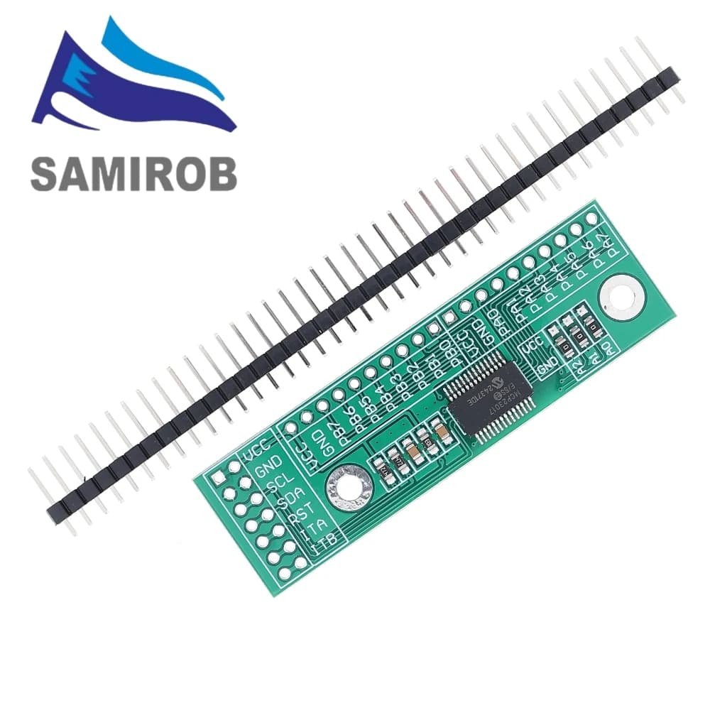 MCP23017 Modulo scheda di espansione I/O a 16 bit Pin PCB IIC I2C Interfaccia a GIPO Convertitore 25mA1 per Arduino