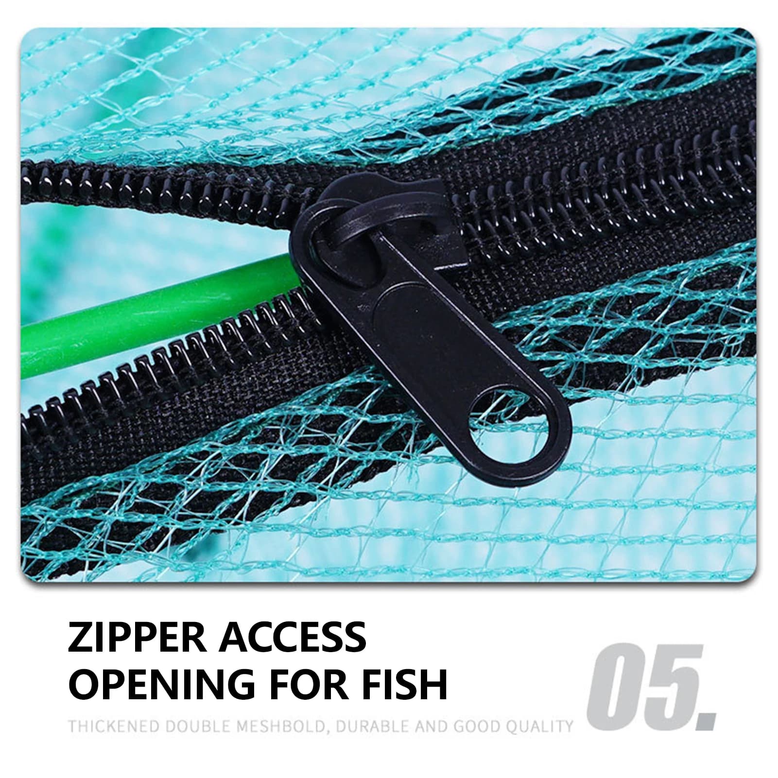 Collapsible Fishing Trap Lightweight Nylon Multi Entry Portable For Lakes Rivers Freshwater Saltwater Shrimp Crab Catcher
