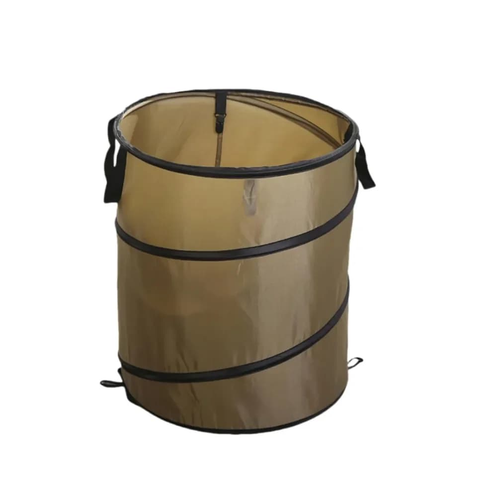 Cestino Pieghevole Portatile Pop-up da Esterno per Campeggio e Giardino, Contenitore per Rifiuti e Sacchi per Foglie