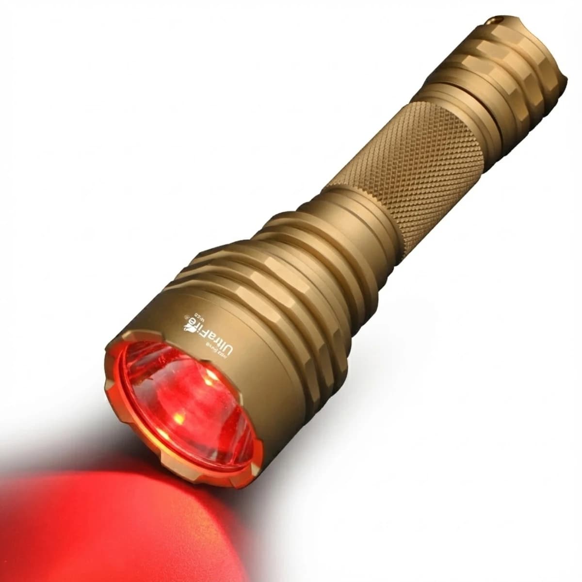 UltraFire W-C8 Torcia Tattica Luce Rossa 620nm Modalità Singola Ricaricabile per Caccia al Cinghiale Coyote Predatori Visione Notturna