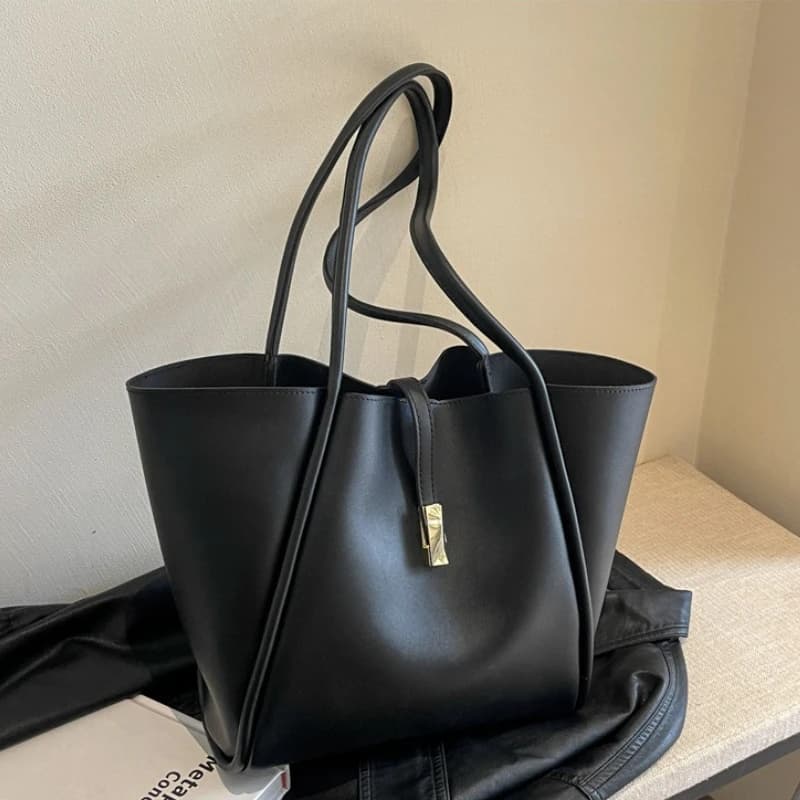 Branded Designer Shoulder Tote Bags For Women Soft PU Leather 2-IN-1 Big Capacity Shopper Tote Set 2026 Luxury Designer Handbags