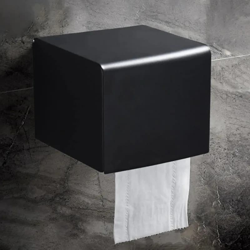 Porta carta igienica a parete, creativo, moderno, in metallo, facile da installare, scatola per fazzoletti da bagno, per soggiorno, camera da letto, bagno
