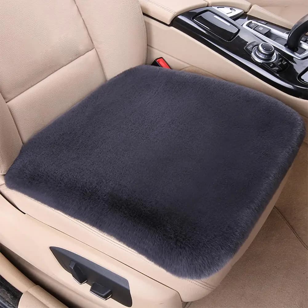 Cuscino per seggiolino auto invernale universale Coprisedile per auto da donna imitazione coniglio Coprisedile universale addensato e molto morbido e caldo
