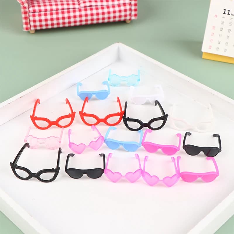 20Pcs Dollhouse occhiali in miniatura occhiali modello per bambole decorazioni bambini finta gioca giocattoli fai da te