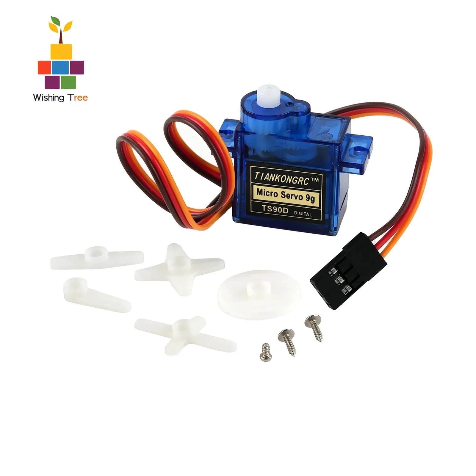 Micro servo digitale TS90D da 9 g 180/270 ° Angolo controllabile 360 ° Rotazione per aereo elicottero RC