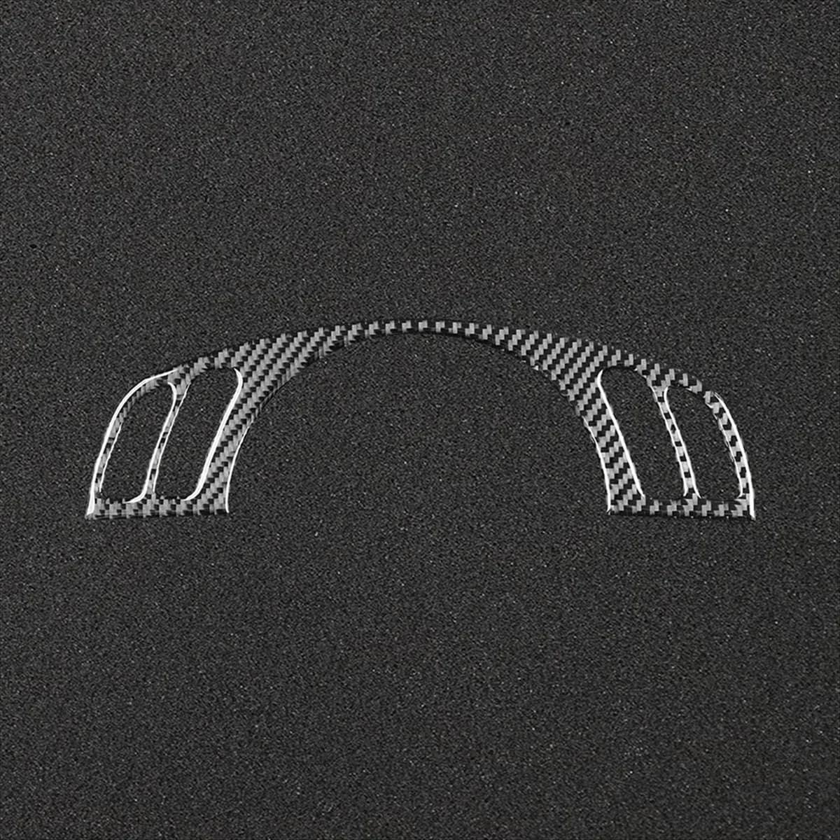Fibra di carbonio per BMW X5 E53 2000-2006 Bottoni del volante dell'auto Copertura Trim Accessori interni -A33K