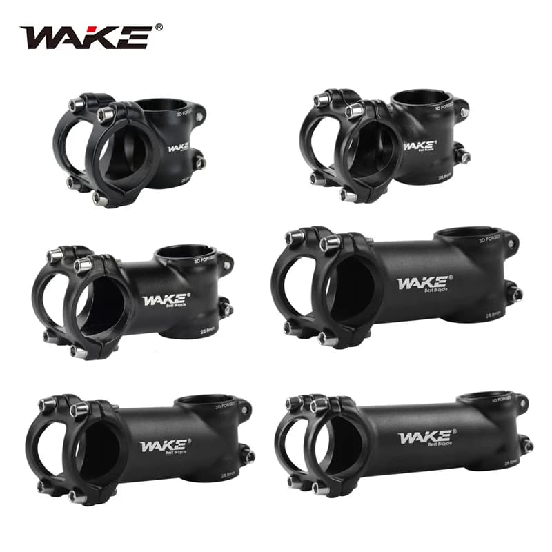 Attacco manubrio per bicicletta ± 7 angolo in lega di alluminio 45-110mm per MTB Mountain Road Bike Racing Cycling