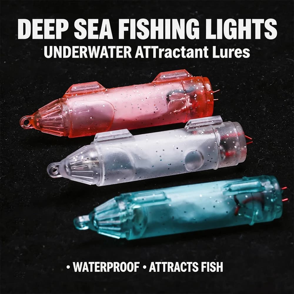 10 Pezzi di Piccole Luci LED Subacquee, Illuminazione per Pesca Notturna, Luci per Esche, Luci per Reti da Pesca, Luci per Acque Profonde