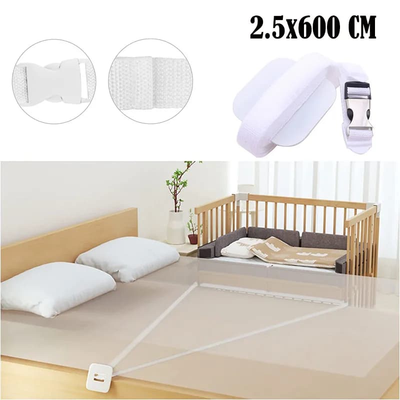 1PC Connettore del letto Materasso Cinghia Cintura Lenzuolo Bambino Fissaggio Elementi di fissaggio Supporto Culla Ponte Corde Cinghie Doppia Collegamento Gemelli Fissaggio