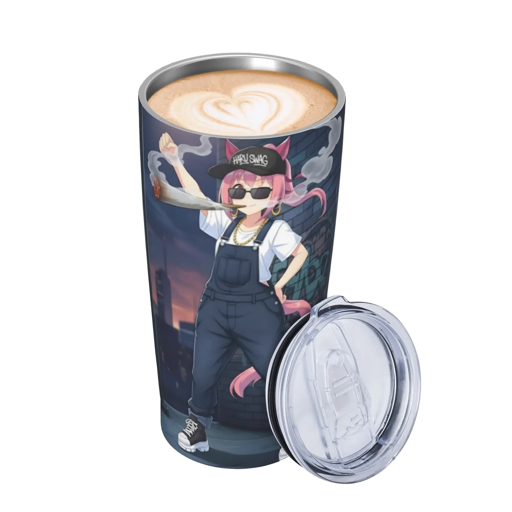 Stainless Steel Tumbler Loser Horse W Blunt Umamusume Thermal Mug Leakproof Cold Drink Car Mugs Camping Water Bottle
