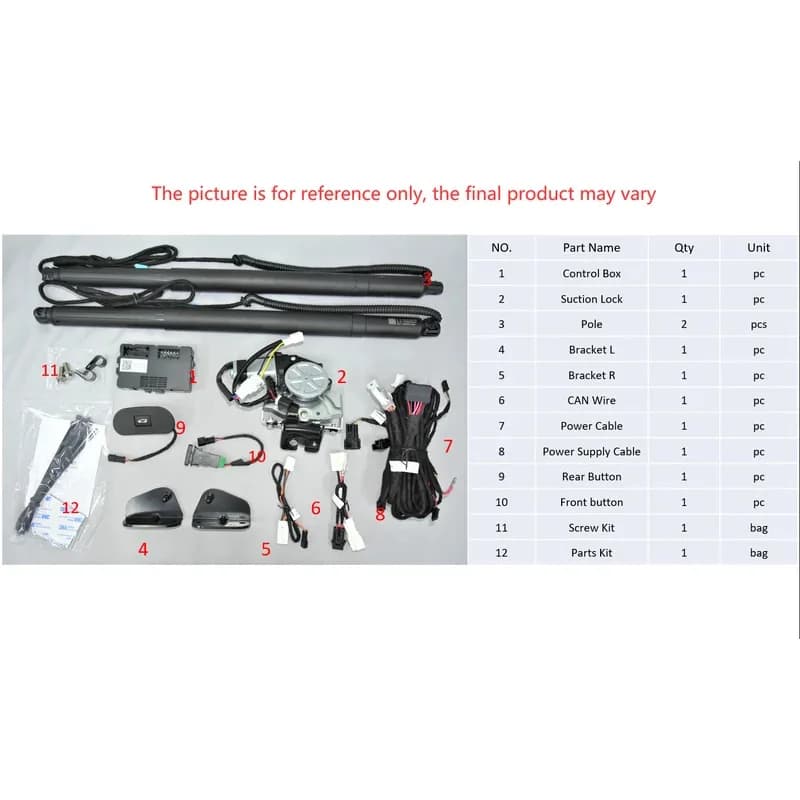 Kit Portellone Elettrico 2019+ con Ammortizzatore Intelligente per Bagagliaio Auto