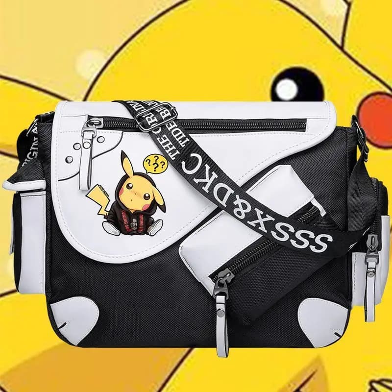 Anime Pikachu Shoulder Bag for Boys and Girls, Totoro Backpack, SCP Foundation Backpack, 2D Style