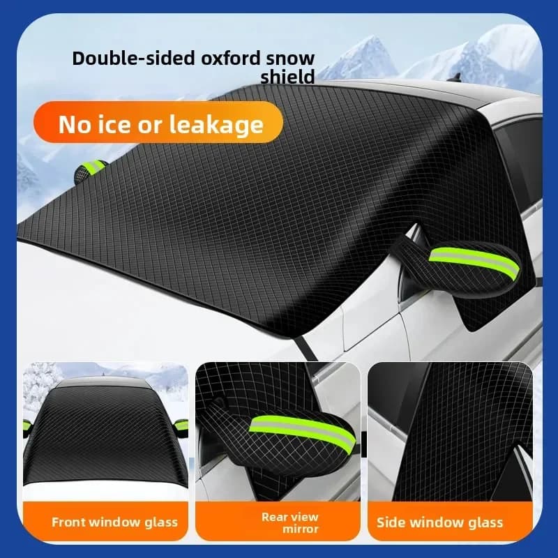 Parabrezza per auto addensato Scudo da neve Assorbimento magnetico Parasole Copertura per auto Inverno Anti neve Antigelo Copertura per parabrezza anteriore
