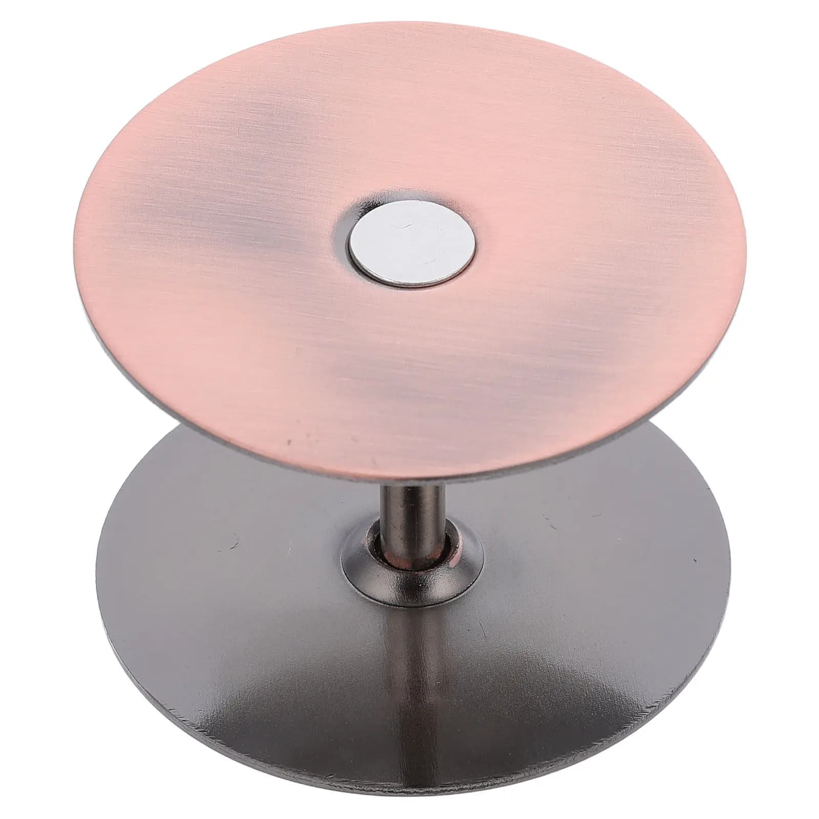 1Set Stainless Steel Deadbolt Hole Cover Plate Round Door Lock Hole Filler Plate for Security Dust Moisture Protection