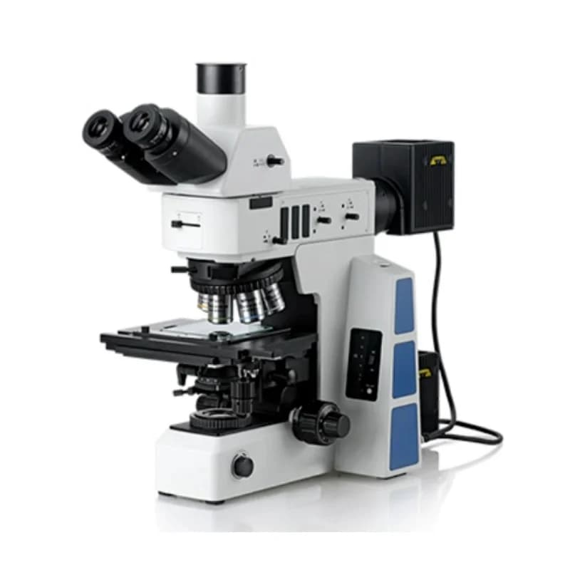 Produzione di microscopi metallografici computerizzati verticali trinoculari