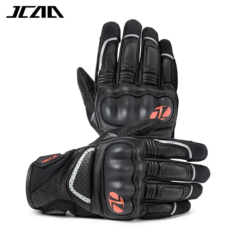 Vintage Goat Leather Motorcycle Gloves S-XXL Anti-Slip Shockproof Glove for Men Women Touchscreen Motocross Racing Gear Gloves