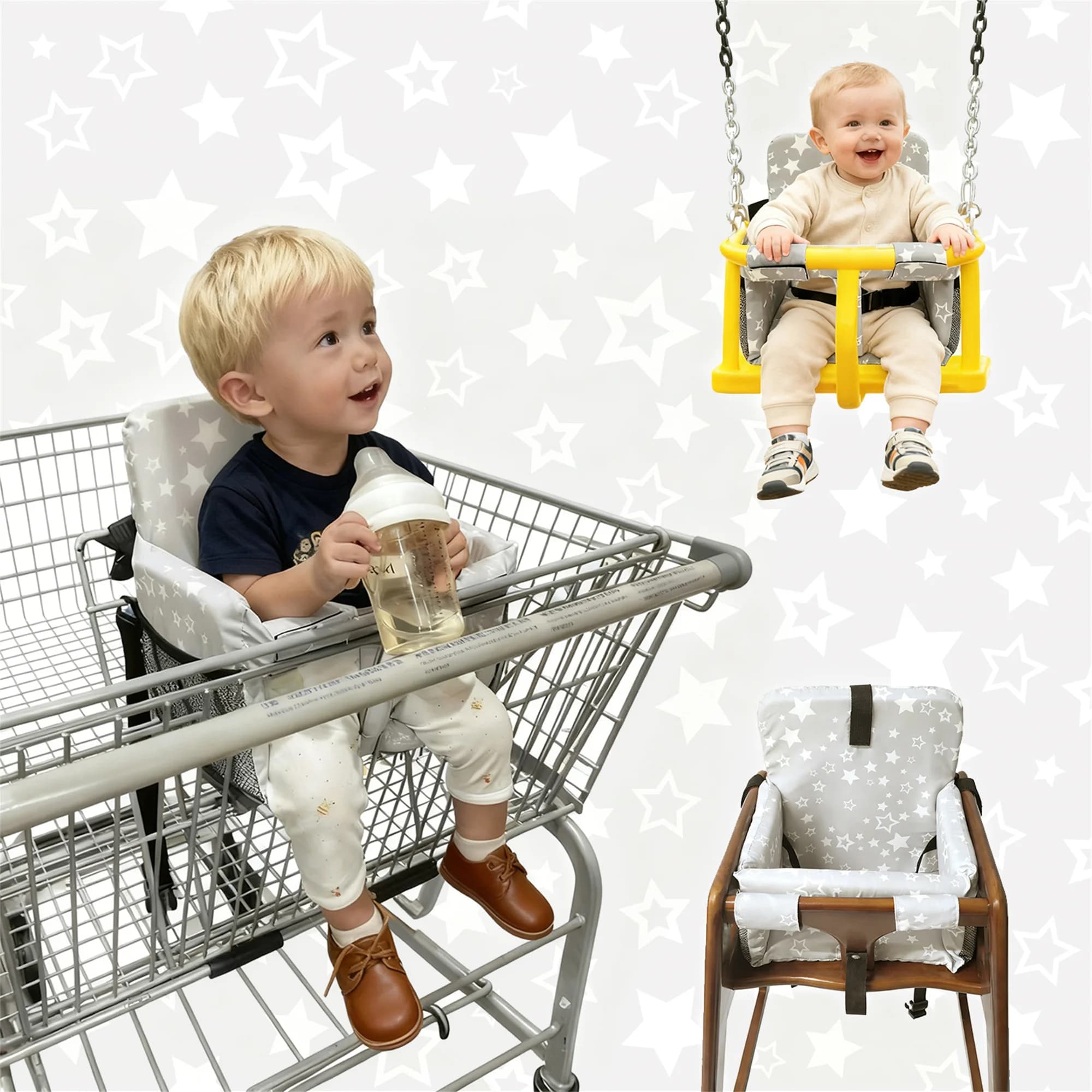 Shopping cart cover for children, high chair cover, shopping cart cover, children's seat cover, shopping cart seat cover