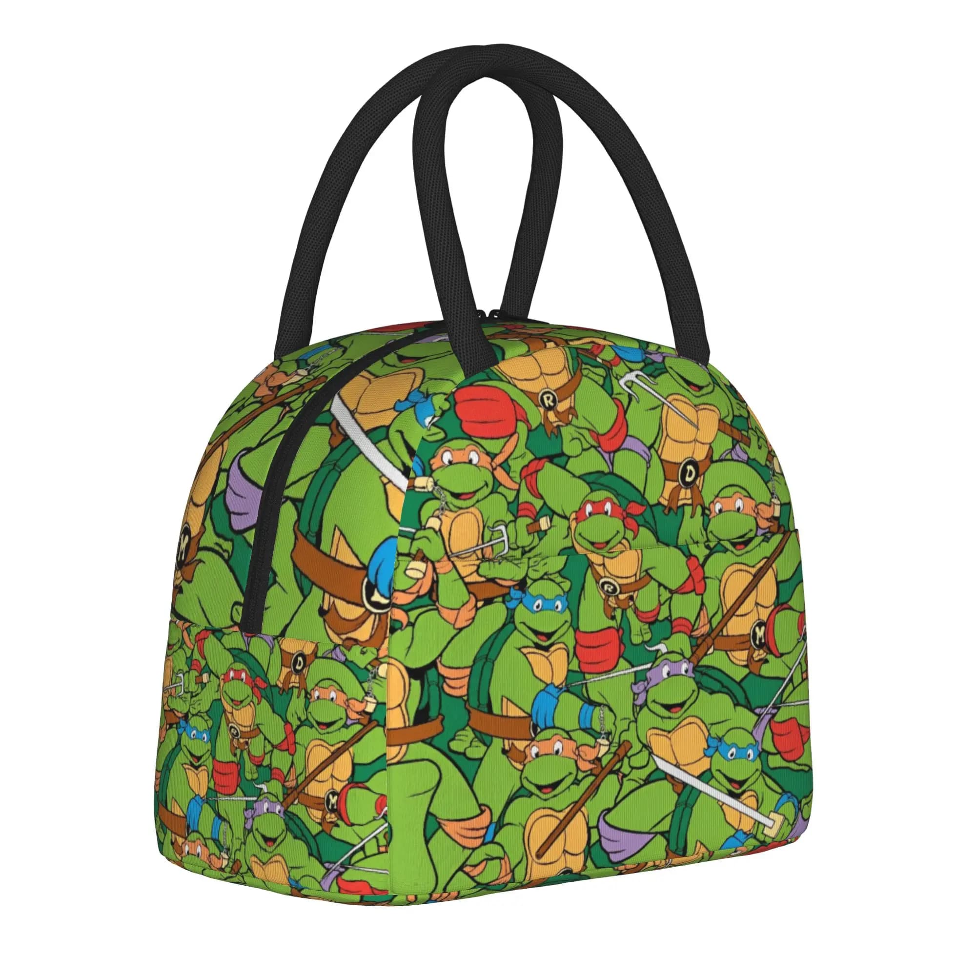 Teenage Mutant Ninja Turtles Cartoon Insulated Lunch Bag Lunch Container Cooler Bag Tote Lunch Box Office Travel Food Handbags