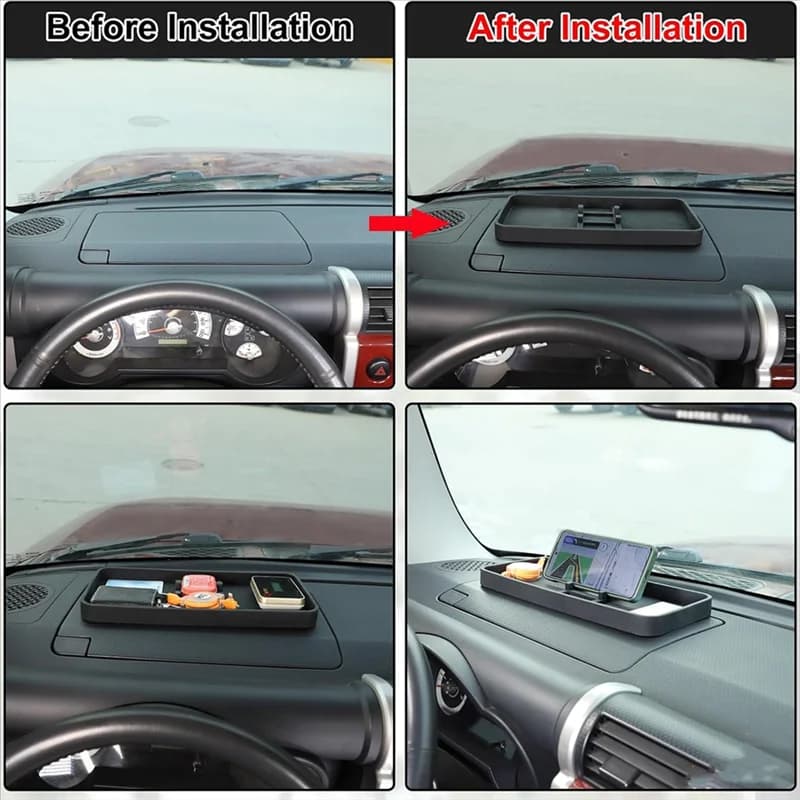 Supporto universale per telefono con scatola portaoggetti per console centrale per auto, per Tacoma Maverick Jeep BMW Benz