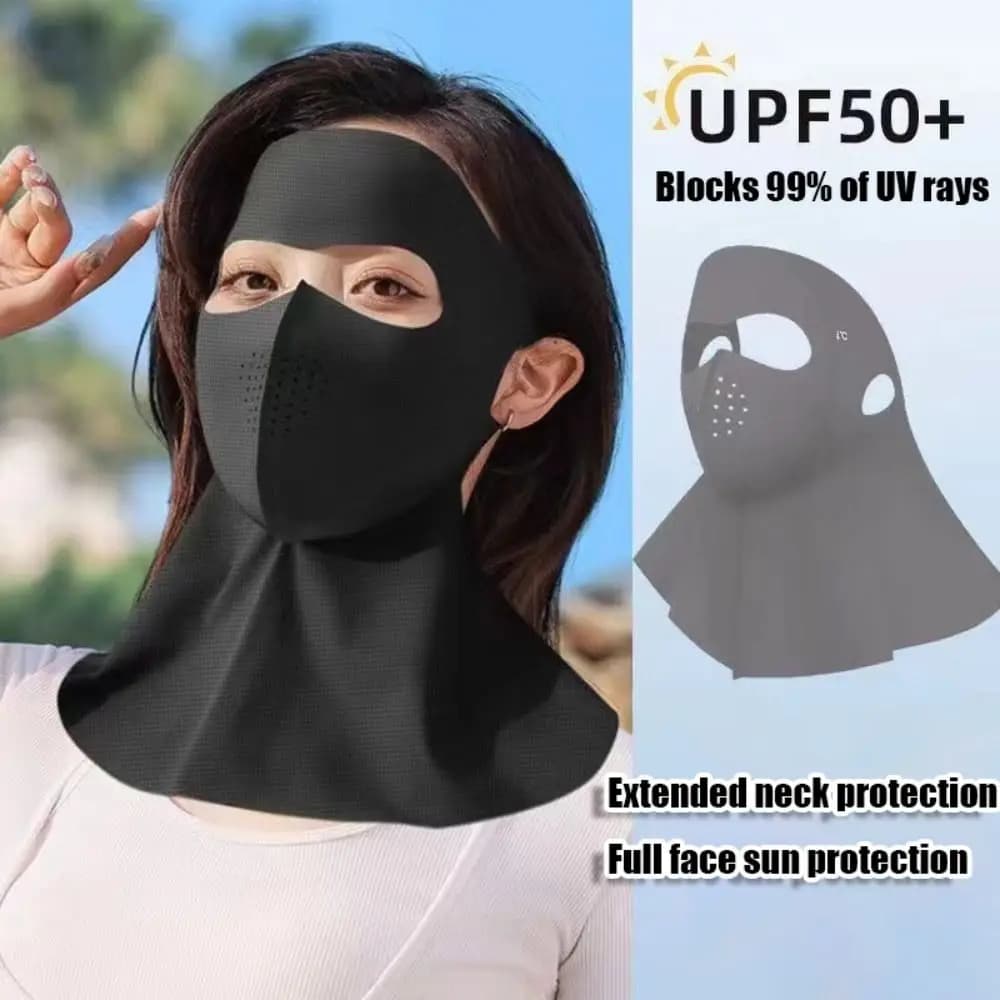 2025 New Ice Silk Solar Protection Mask Outdoor Cycling 3D Neck Scarf Anti-UV Eye Protection Breathable Sunscreen