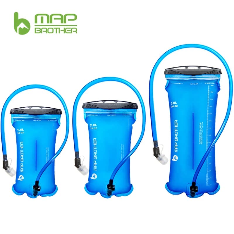 MAP BROTHER S003 Water bladder hydration bag with soft reservoir BPA Free water preservation bag - 1.5 liters racing hydration vest backpack 2 liters