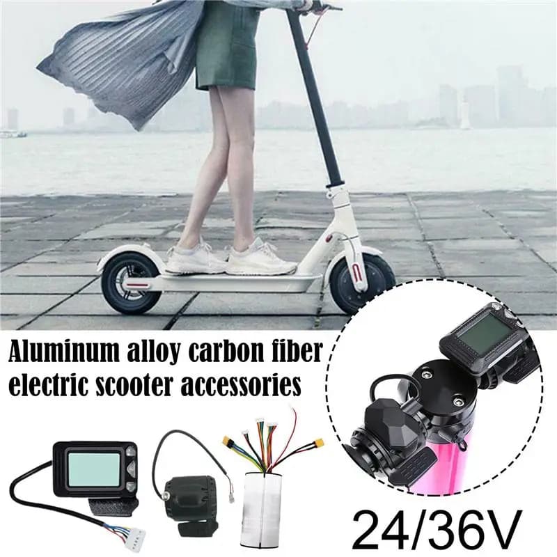 Controller per Scooter Elettrico Sportivo 36V + Display LCD + Freno + Cavo di Prolunga - Ricambio per Motore Scooter Elettrico