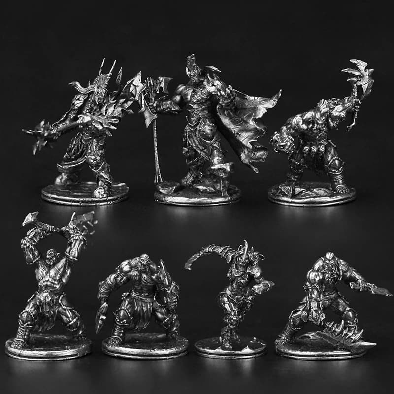 Metallo militare Orco Horde Soldato Archer Modello Gioco da tavolo Pezzi Desktop Interni auto Mini Ornamento Accessori Action Figures