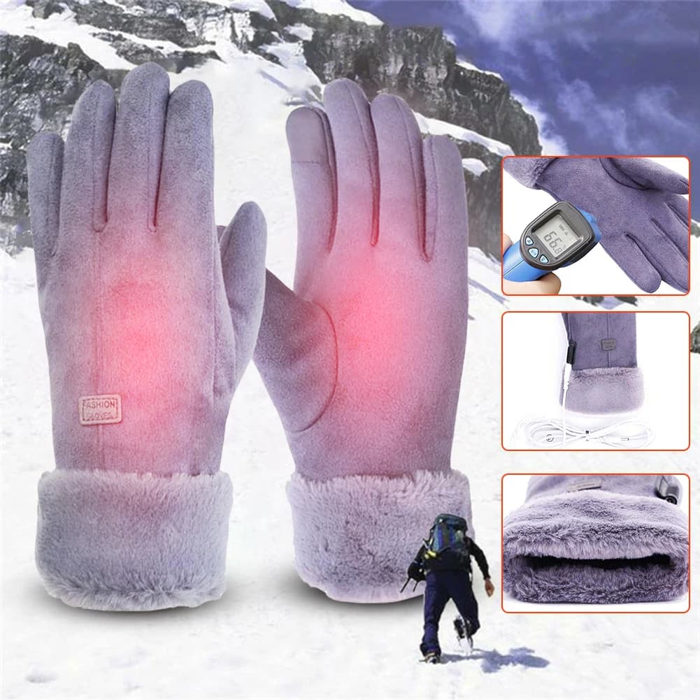 Guanti elettrici caldi 3 guanti riscaldati per moto con regolazione dell'ingranaggio 10000mAh guanti da corsa per moto da corsa Touch Screen antivento