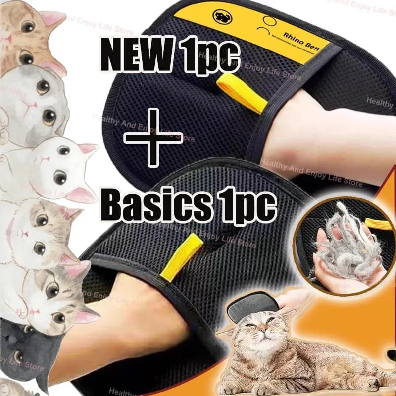 Pet Hair Removal Gloves Cat Hair Cleaner Hair Removal Brush Sticky Hair Cleaner Carpet Clothes Hair Cleaning Brush