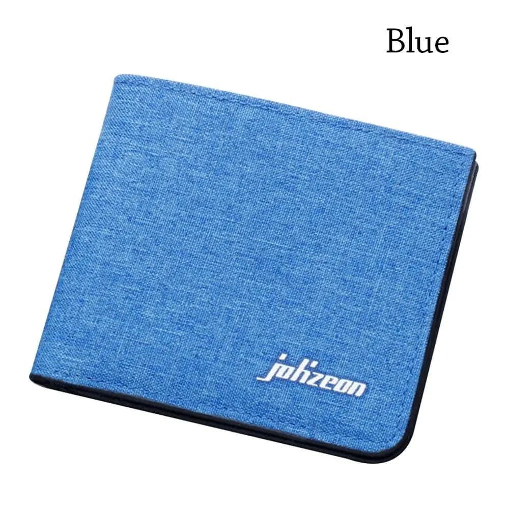 Business Credit Card Holder Canvas Wallet Money Bag Short Purse Coin Purse